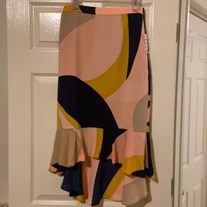 Bar lll Absract High-Low Skirt 2